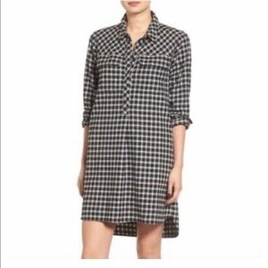 Madewell Black & White XXS Shirt Dress